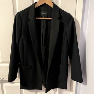 Babaton black open front blazer